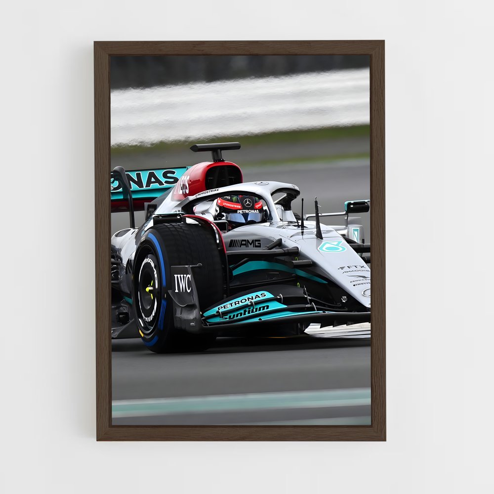 Poster Mercedes Vitesse Abu – affiche Voitures de Formule 1 (vue 5)